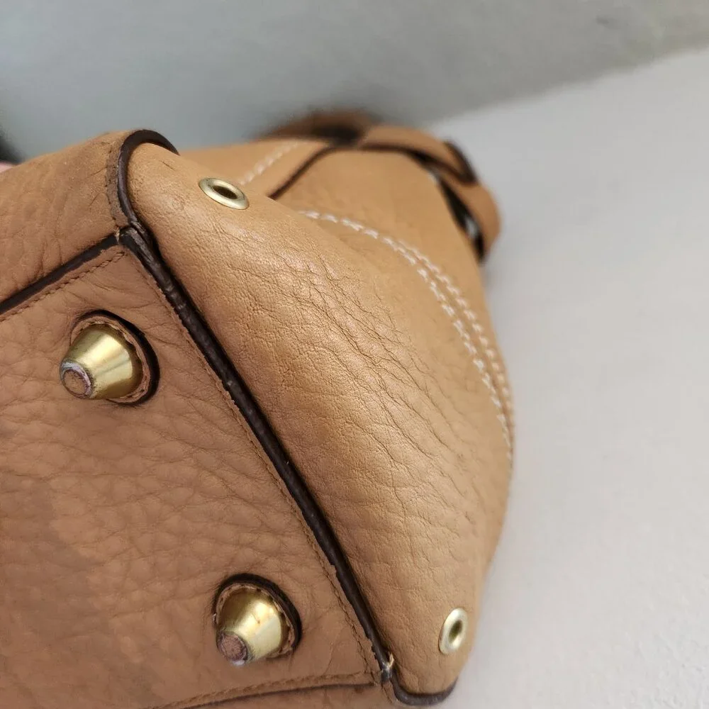 Euc Vintage Coach Hampton Leather Handbag Tote Bag Satchel